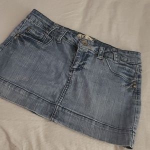 L.E.I. Jean Skirt